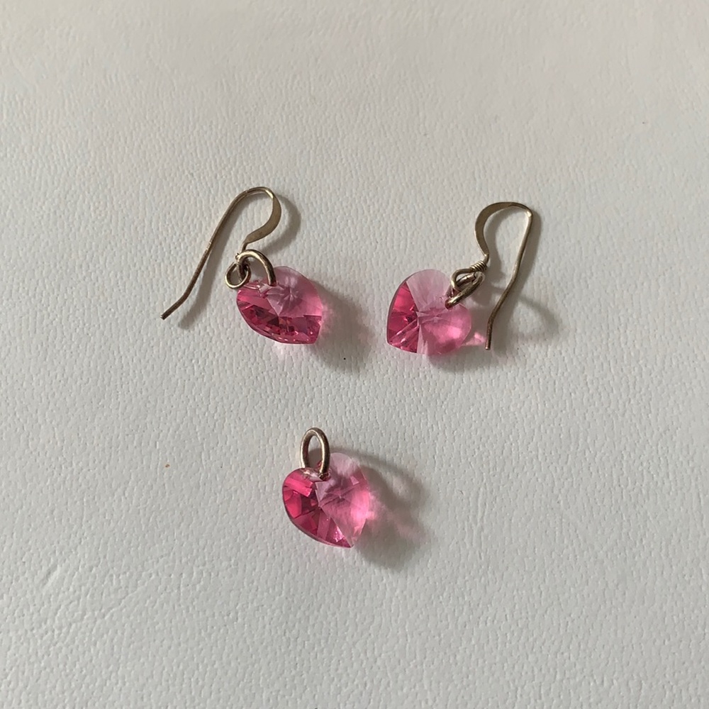 Sterling earrings and pendant